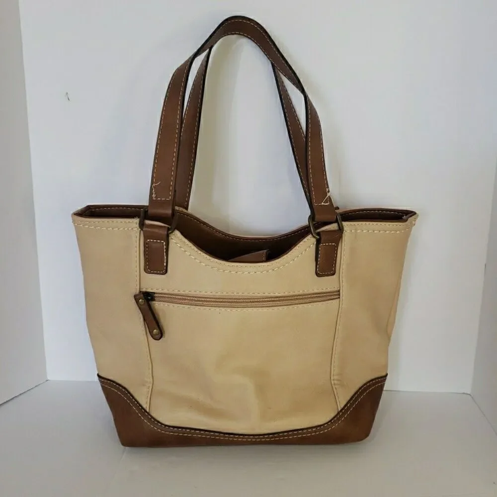 B.O.C. Born Concept Purse Handbag Tan Brown Shoulder Bag Pockets Western Country - Picture 3 of 8